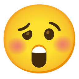 woozy face and astonished face