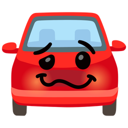 woozy face and automobile