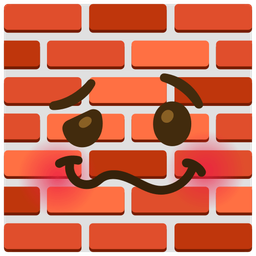 woozy face and brick