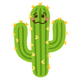 woozy face and cactus