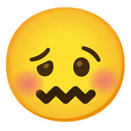 woozy face and confounded face