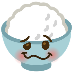 woozy face and cooked rice