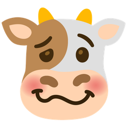 woozy face and cow face