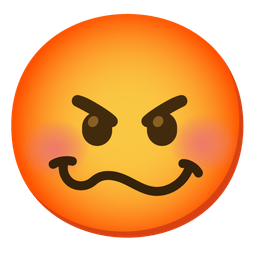 woozy face and enraged face