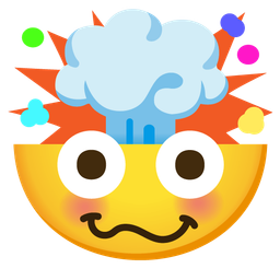 woozy face and exploding head