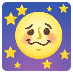 woozy face and full moon face