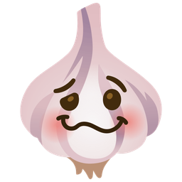 woozy face and garlic