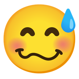 Woozy face and Grinning face with sweat