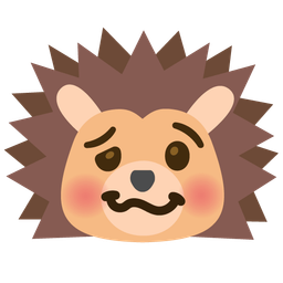 woozy face and hedgehog