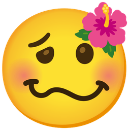 woozy face and hibiscus