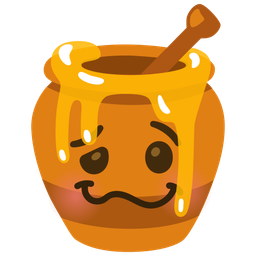 woozy face and honey pot