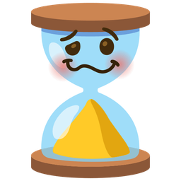 woozy face and hourglass done