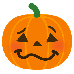 woozy face and jack-o-lantern