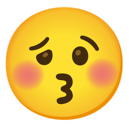 Woozy face and Kissing face with closed eyes