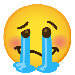 woozy face and loudly crying face