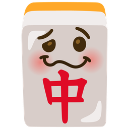 woozy face and mahjong red dragon