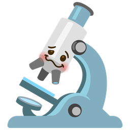 woozy face and microscope