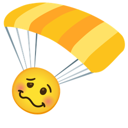 woozy face and parachute