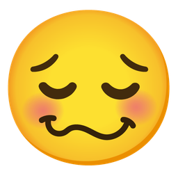 woozy face and pensive face