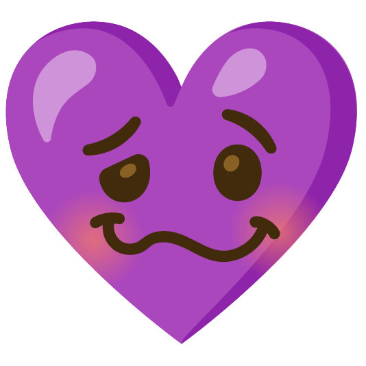 Woozy face and Purple heart