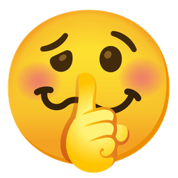 woozy face and shushing face