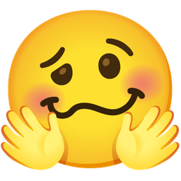 Woozy face and Smiling face with open hands