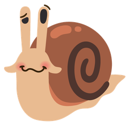 woozy face and snail