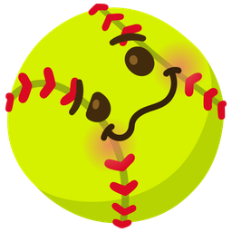 woozy face and softball