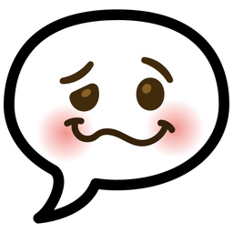 woozy face and speech balloon