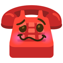 woozy face and telephone