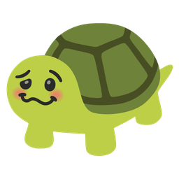 woozy face and turtle