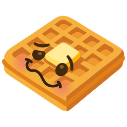 woozy face and waffle