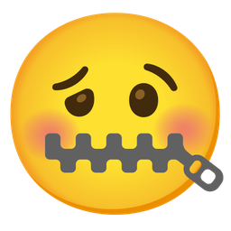 woozy face and zipper-mouth face