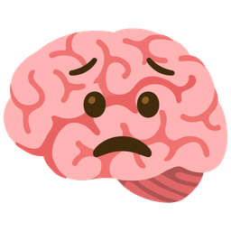 Worried face and Brain