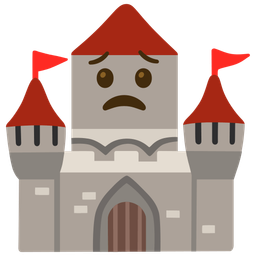 Worried face and Castle
