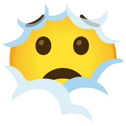 Worried face and Face in clouds