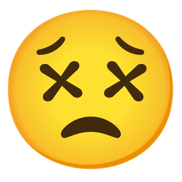 Worried face and Face with crossed-out eyes