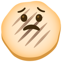 Worried face and Flatbread