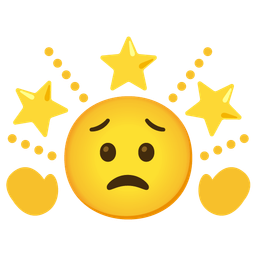 Worried face and Glowing star