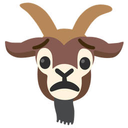 Worried face and Goat
