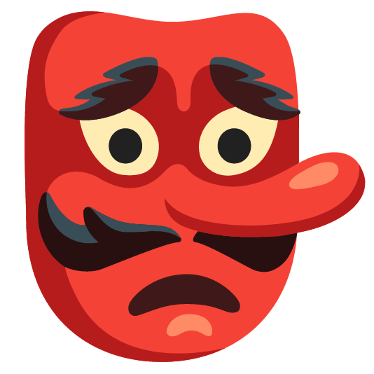 Worried face and Goblin