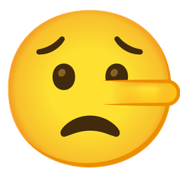 Worried face and Lying face