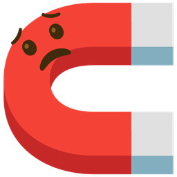 worried face and magnet