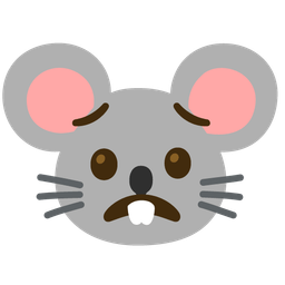 Worried face and Mouse face