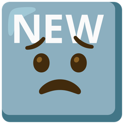 Worried face and NEW button