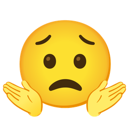 Worried face and Person shrugging