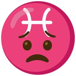Worried face and Pisces