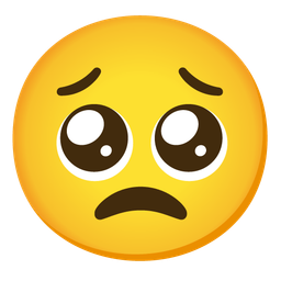 Worried face and Pleading face