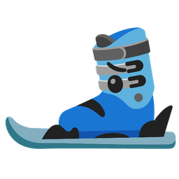 Worried face and Skis