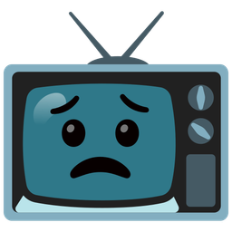 Worried face and Television